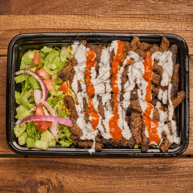 Beef Over Rice.