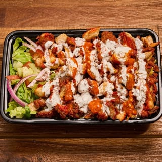 Crispy Chicken Cutlet Over Rice