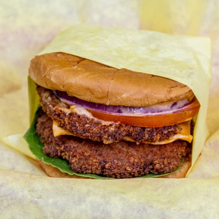 Indulge in Our Double Burger