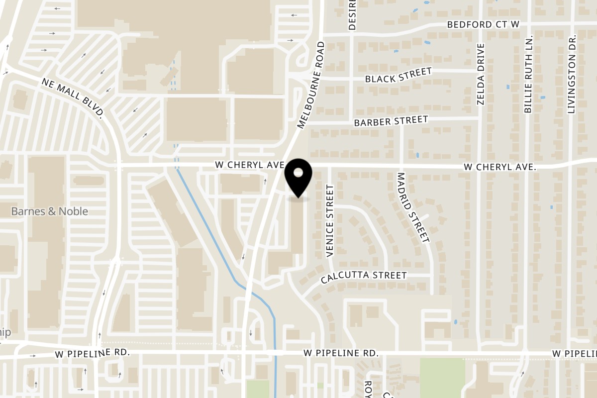 Map showing the location of Everything Halal Hurst on 960 Melbourne Rd in Hurst